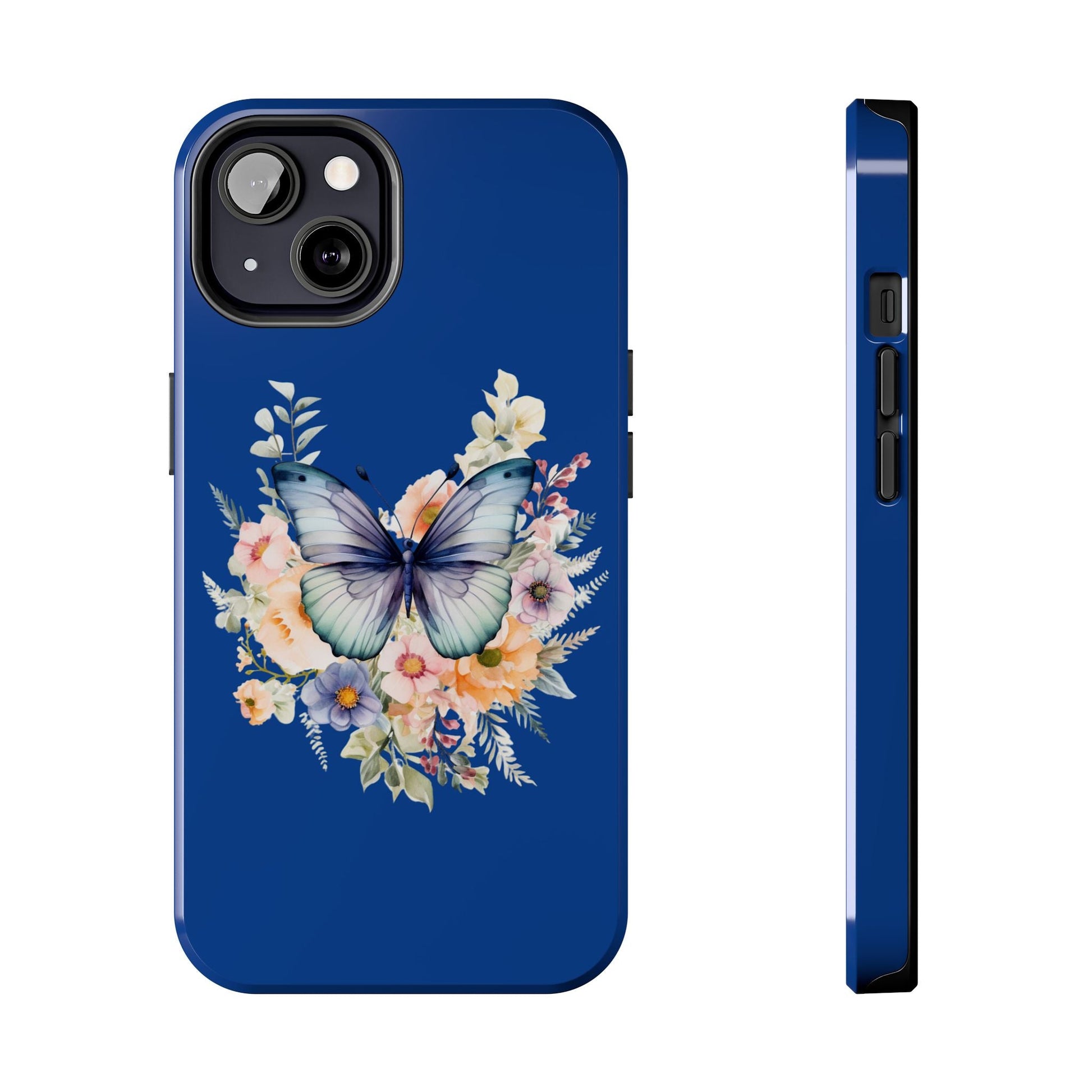 Dark Blue Tough Phone Cases - JennyCool