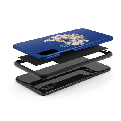 Dark Blue Tough Phone Cases - JennyCool
