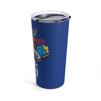 Dark Blue Tumbler for Music Lovers 20oz - JennyCool