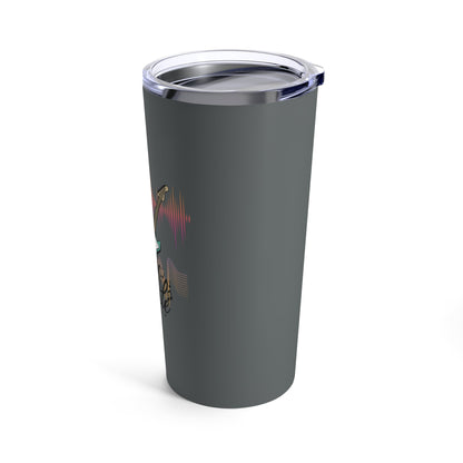Dark Gray Camping Tumbler 20oz - JennyCool