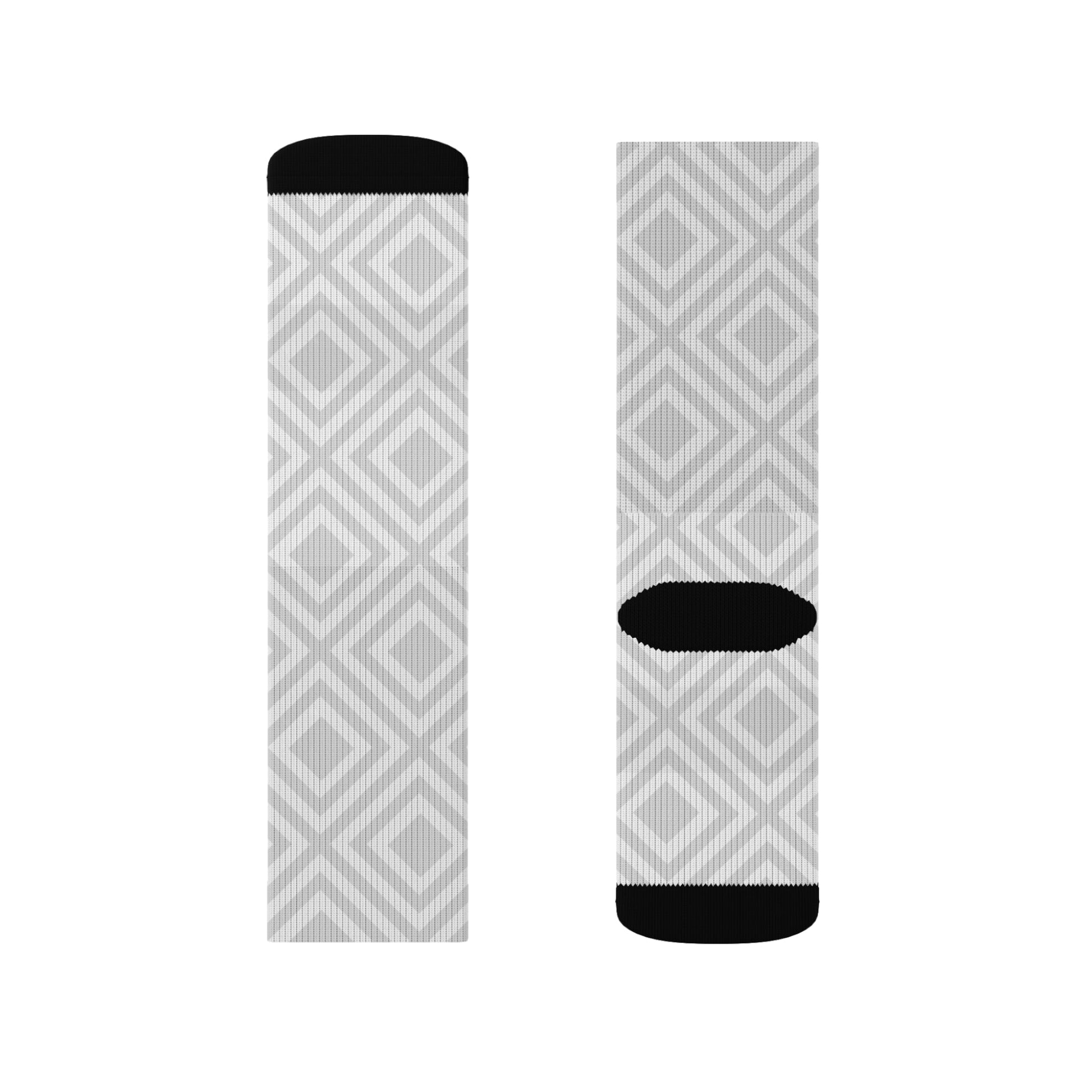 Diamond pattern Socks - Sublimation - JennyCool