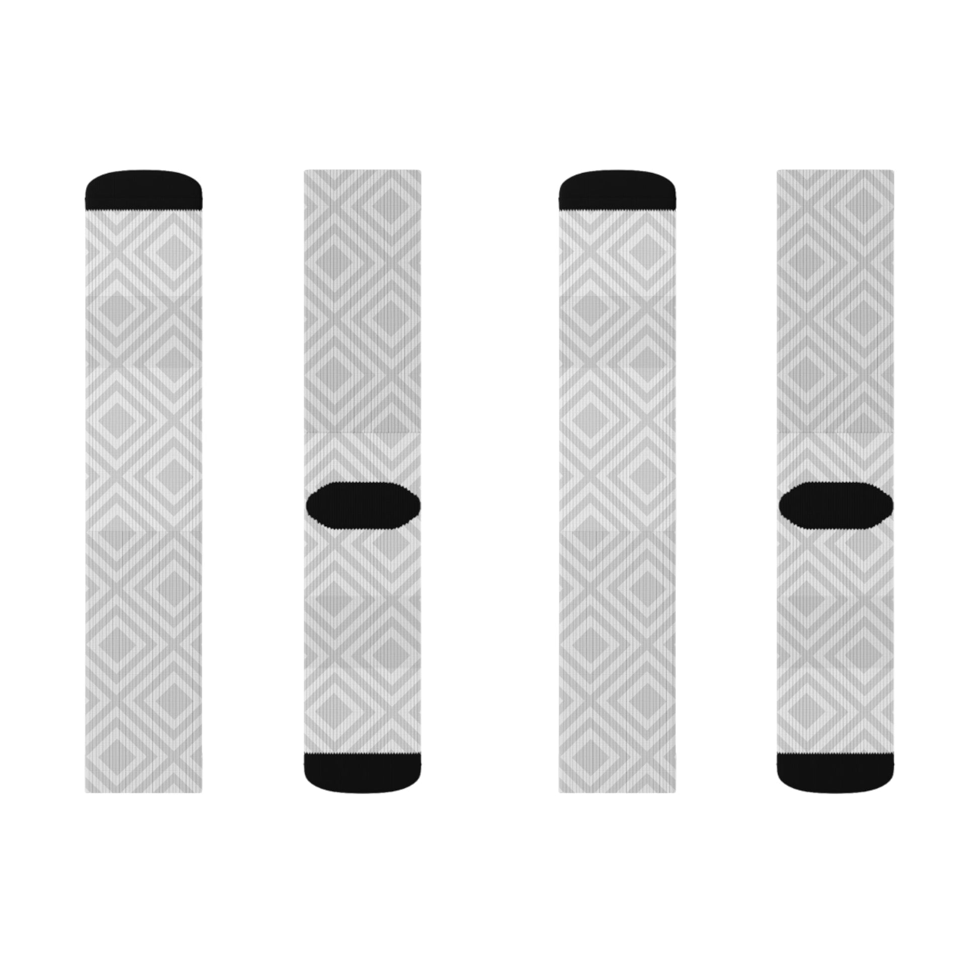 Diamond pattern Socks - Sublimation - JennyCool