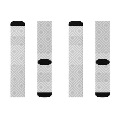 Diamond pattern Socks - Sublimation - JennyCool