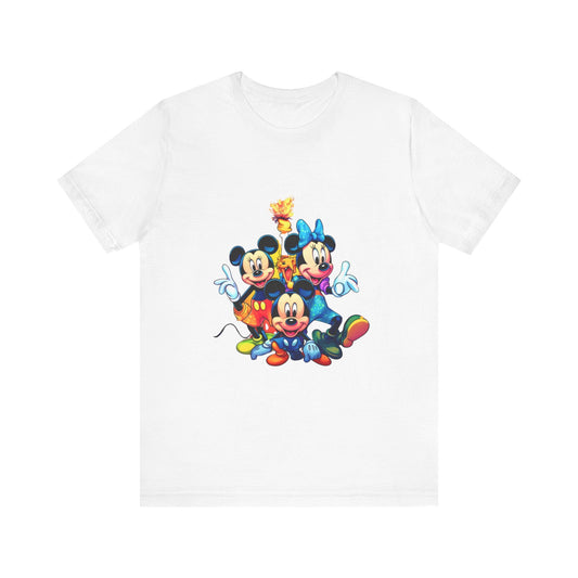 Disney Print tshirt, Mickey Mouse, t-shirt for kids, teen sleeveless, adult shirt, colorful summer apparel, men women clothe, printed - JennyCool
