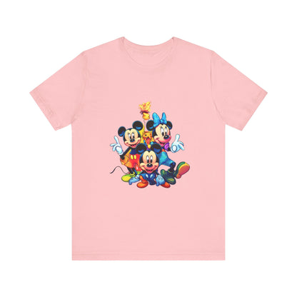 Disney Print tshirt, Mickey Mouse, t-shirt for kids, teen sleeveless, adult shirt, colorful summer apparel, men women clothe, printed - JennyCool