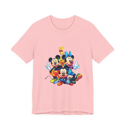 Disney Print tshirt, Mickey Mouse, t-shirt for kids, teen sleeveless, adult shirt, colorful summer apparel, men women clothe, printed - JennyCool