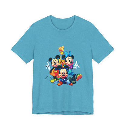 Disney Print tshirt, Mickey Mouse, t-shirt for kids, teen sleeveless, adult shirt, colorful summer apparel, men women clothe, printed - JennyCool