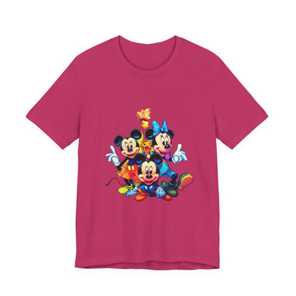 Disney Print tshirt, Mickey Mouse, t-shirt for kids, teen sleeveless, adult shirt, colorful summer apparel, men women clothe, printed - JennyCool