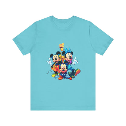 Disney Print tshirt, Mickey Mouse, t-shirt for kids, teen sleeveless, adult shirt, colorful summer apparel, men women clothe, printed - JennyCool