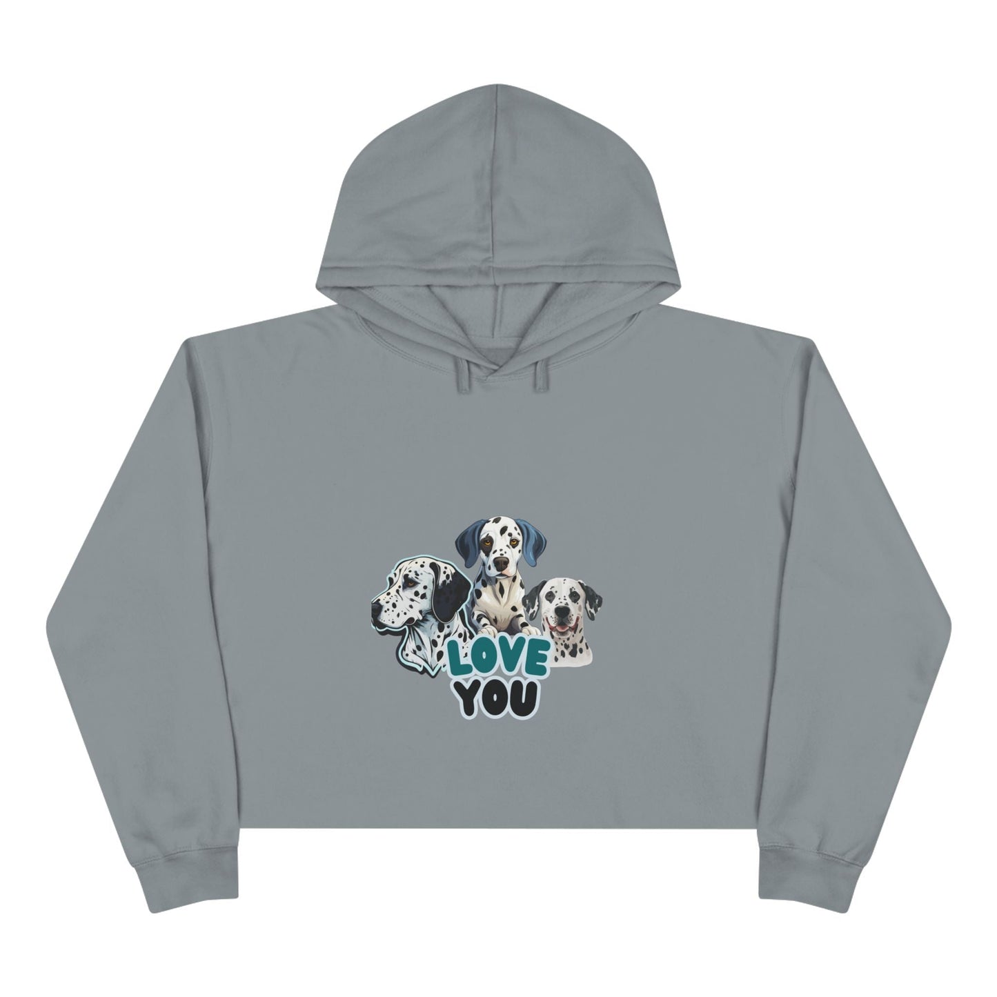 Dog Lover Crop Hoodie - Valentines Day Gift for her - JennyCool