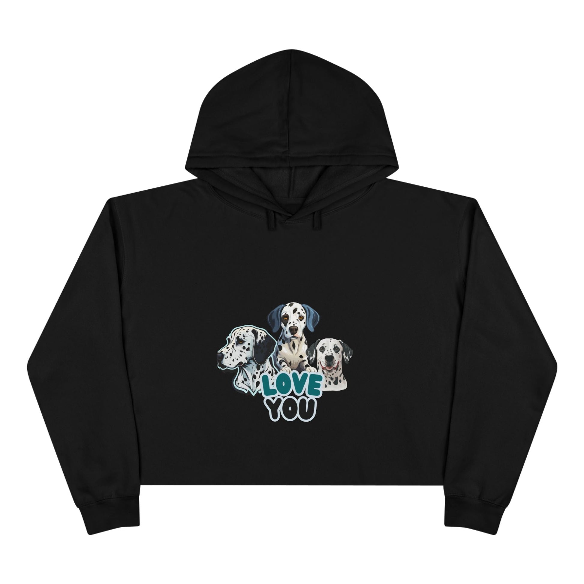 Dog Lover Crop Hoodie - Valentines Day Gift for her - JennyCool