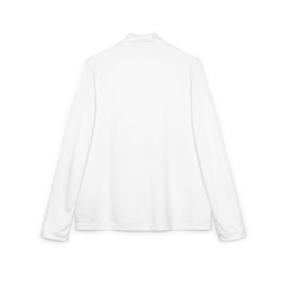 Embroidered JC Quarter - Zip Pullover – White Athletic Performance Layer | Jenny Cool x adidas - JennyCool