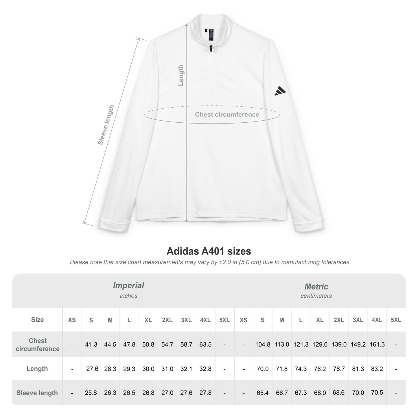 Embroidered JC Quarter - Zip Pullover – White Athletic Performance Layer | Jenny Cool x adidas - JennyCool