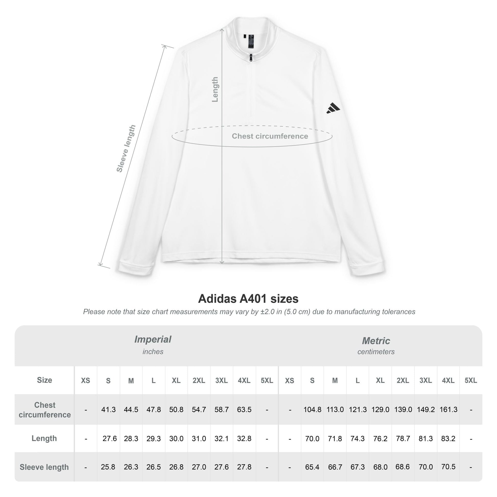 Embroidered JC Quarter - Zip Pullover – White Athletic Performance Layer | Jenny Cool x adidas - JennyCool