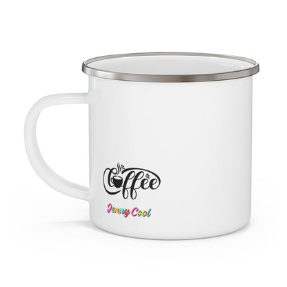 Enamel Camping Mug White JC Mug - JennyCool