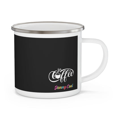 Enamel Mug Black Jenny Cool Mug, Stainless Steel, Coffee Mug, Camping Mug - JennyCool