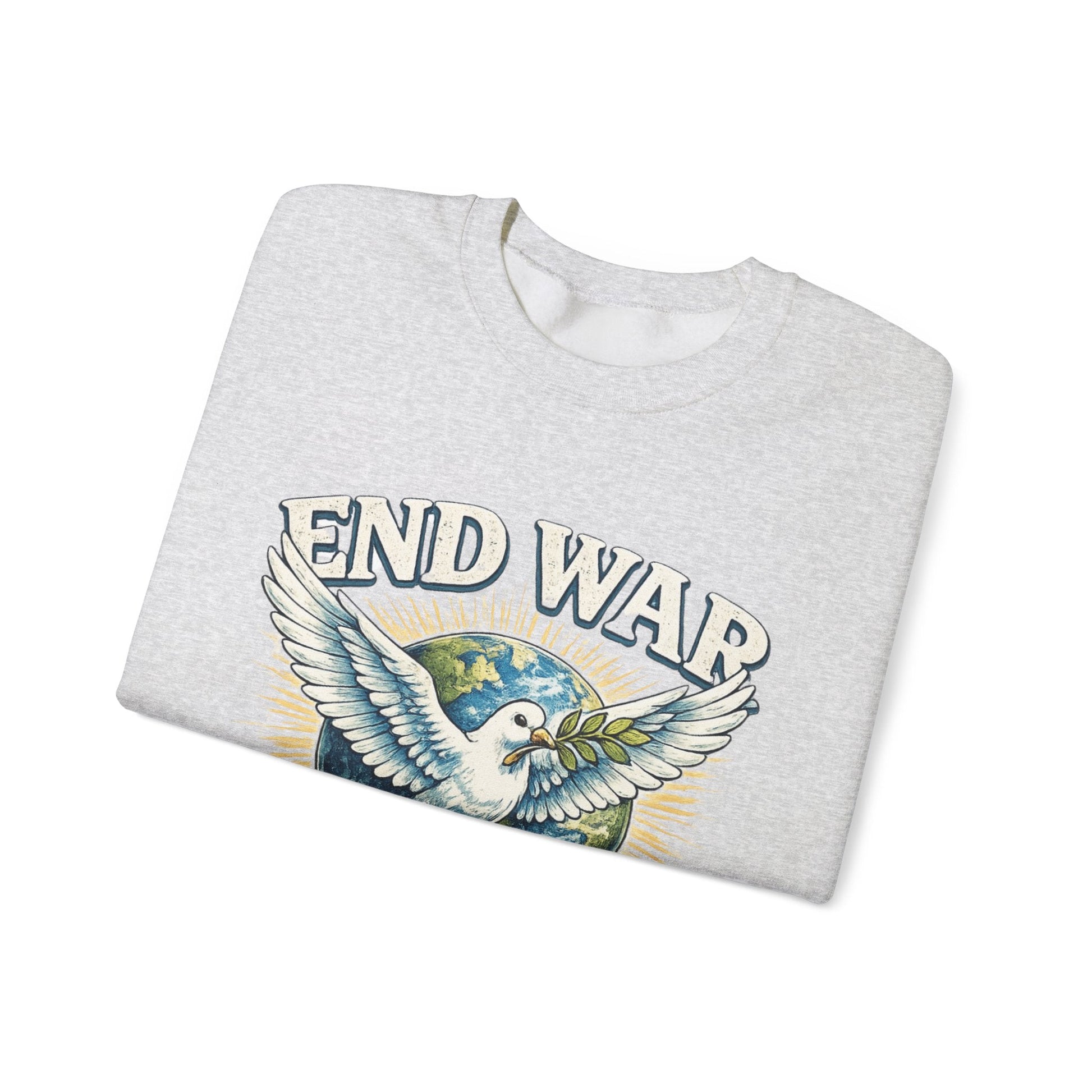 End War Spread Peace Vintage Dove Sweatshirt – Unisex Classic Crewneck - JennyCool