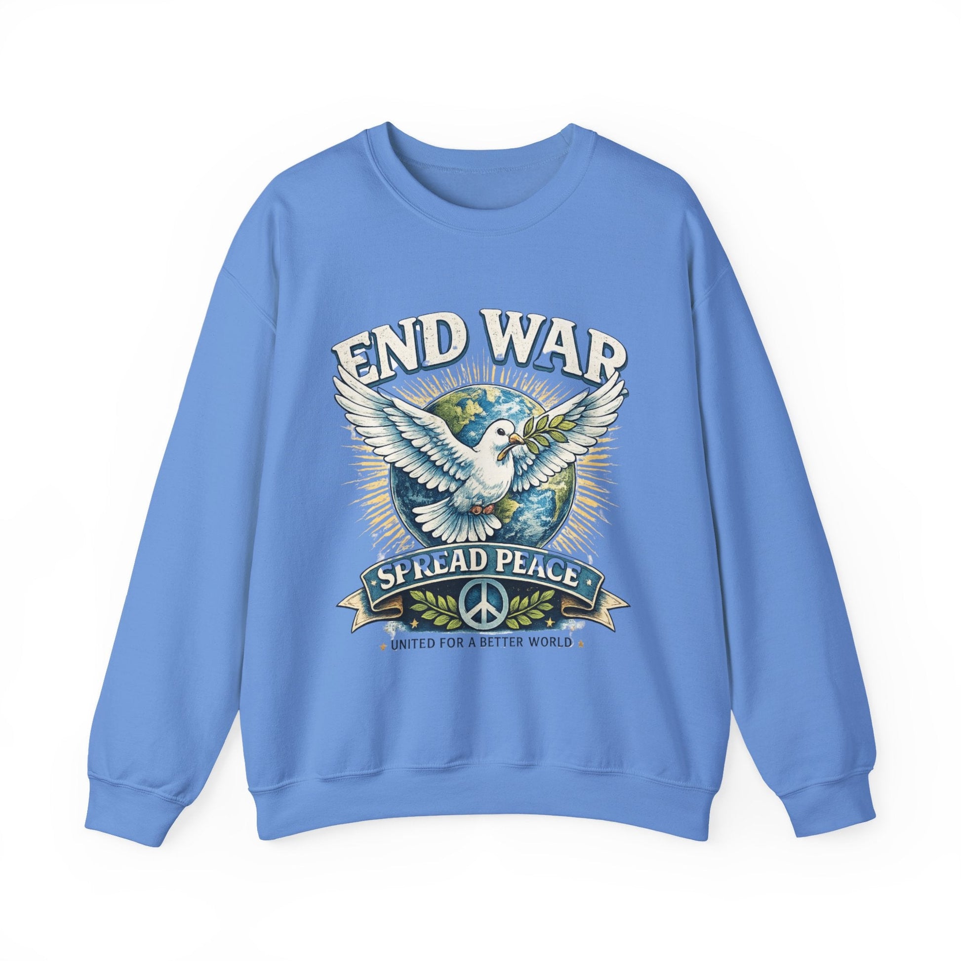 End War Spread Peace Vintage Dove Sweatshirt – Unisex Classic Crewneck - JennyCool