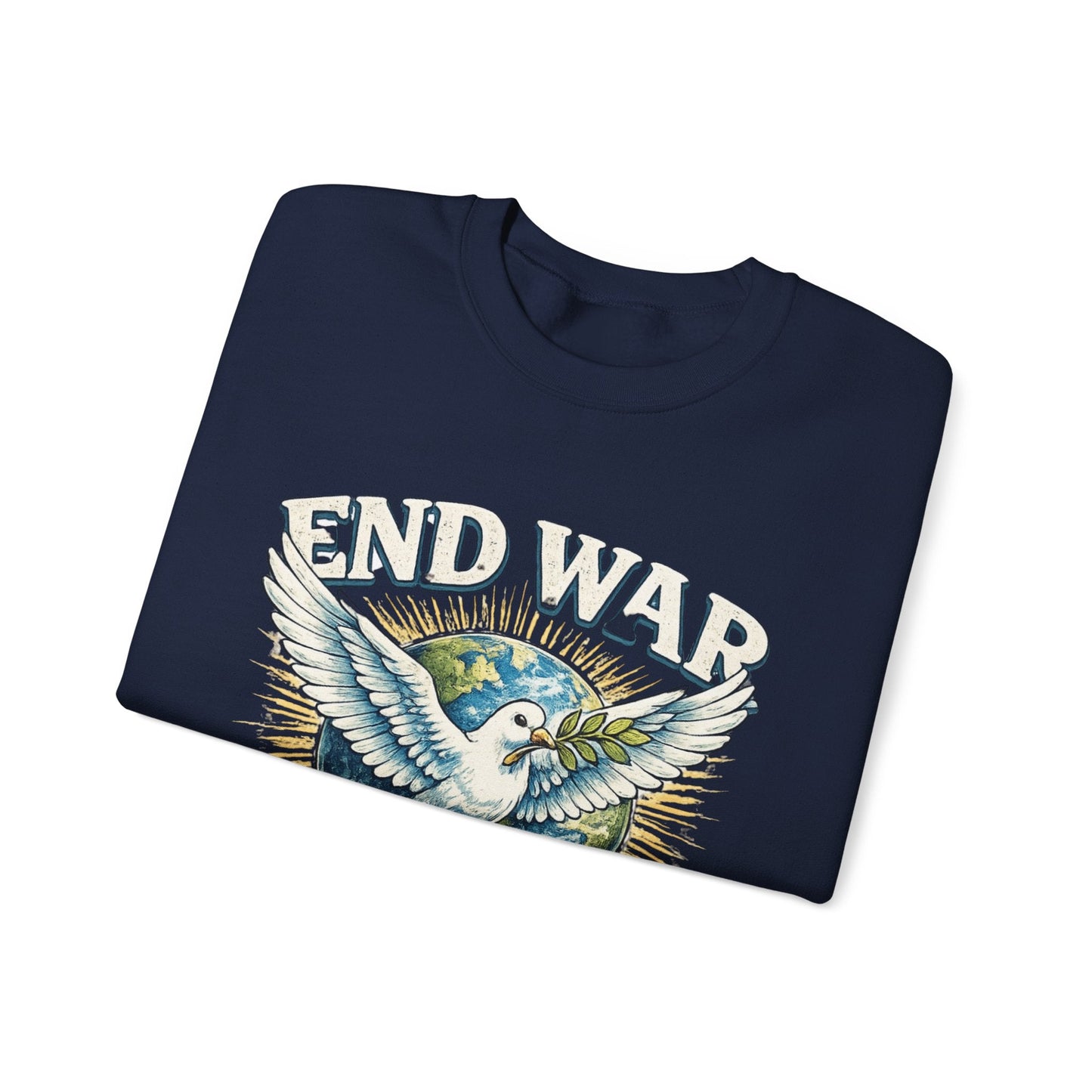 End War Spread Peace Vintage Dove Sweatshirt – Unisex Classic Crewneck - JennyCool