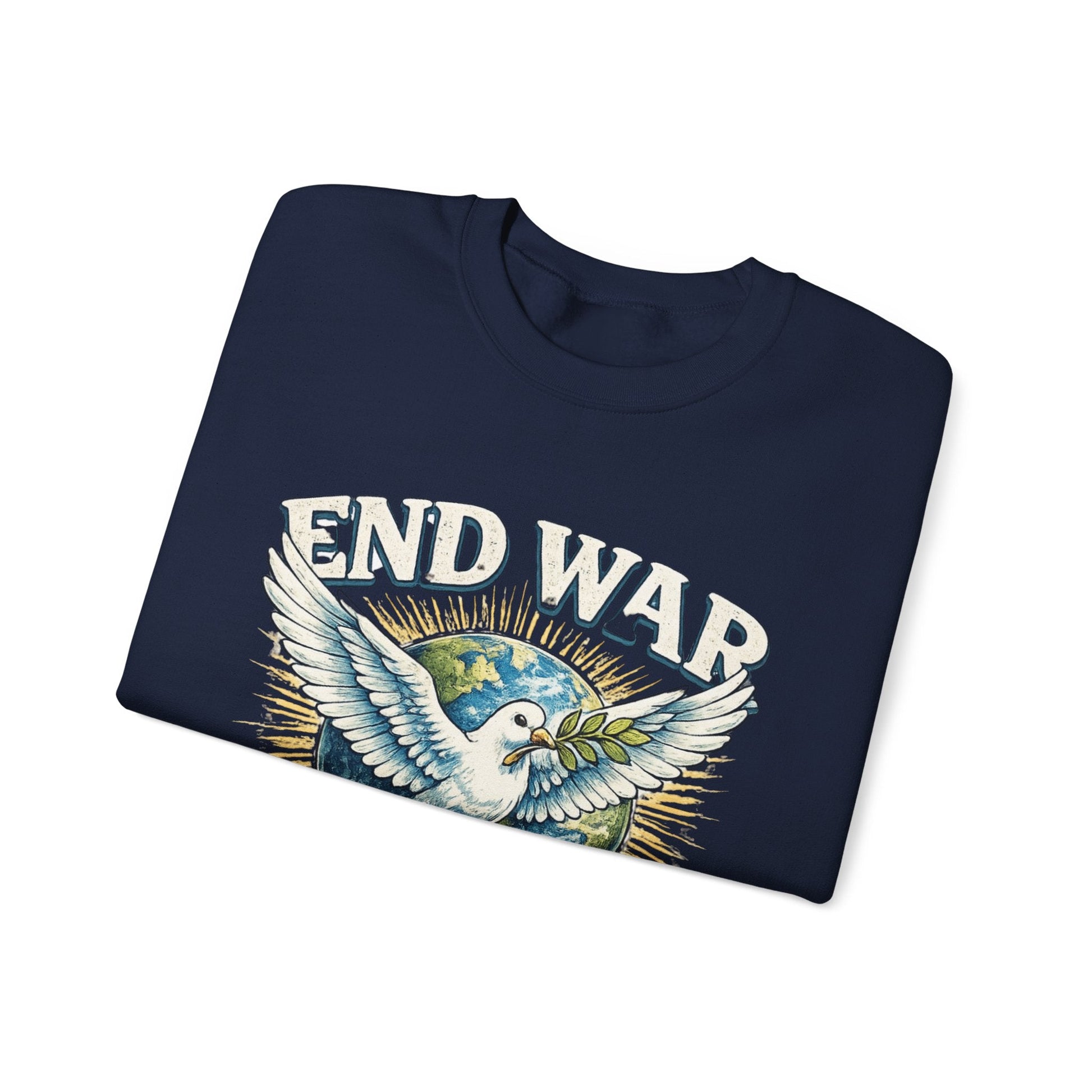 End War Spread Peace Vintage Dove Sweatshirt – Unisex Classic Crewneck - JennyCool