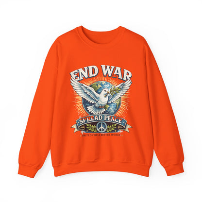 End War Spread Peace Vintage Dove Sweatshirt – Unisex Classic Crewneck - JennyCool