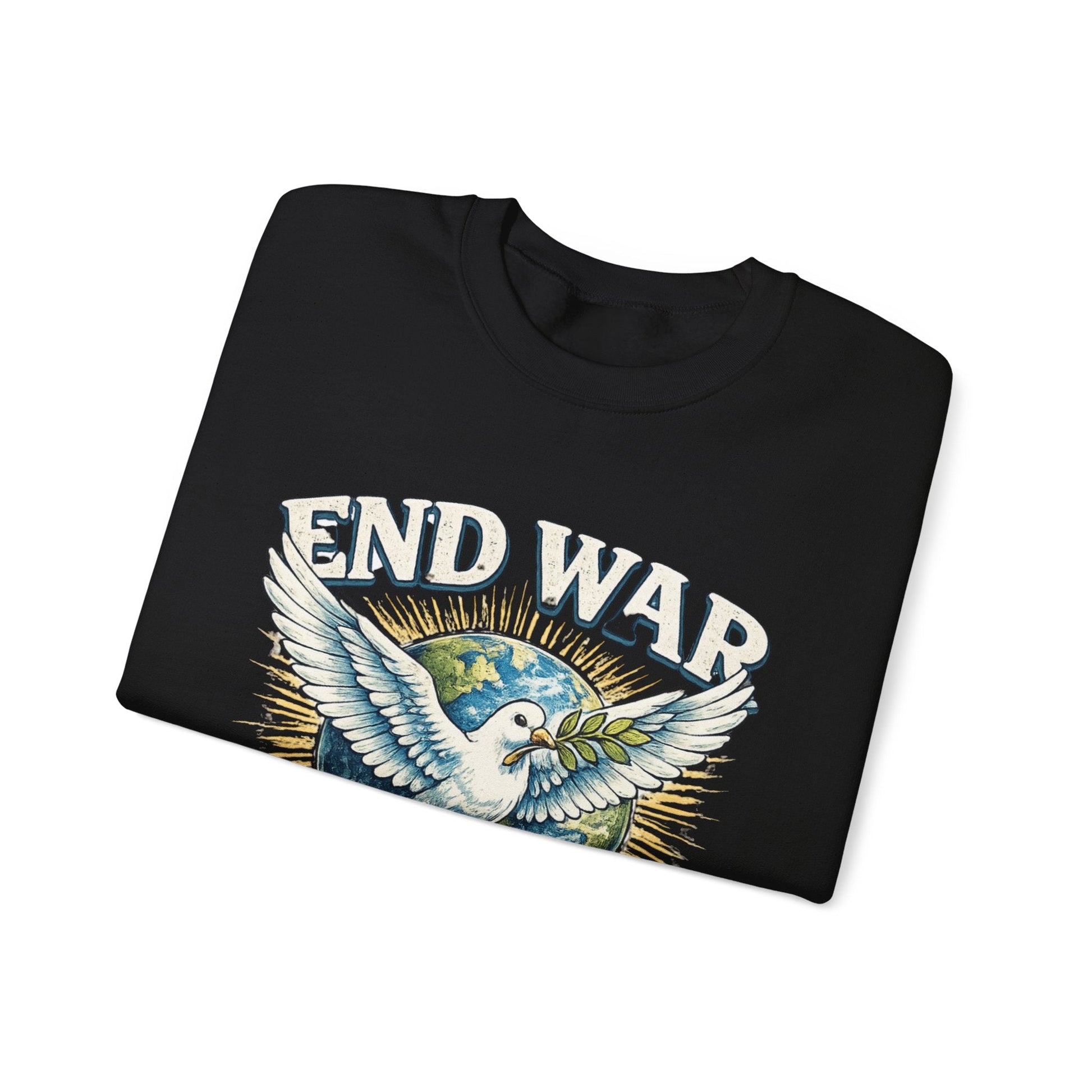 End War Spread Peace Vintage Dove Sweatshirt – Unisex Classic Crewneck - JennyCool