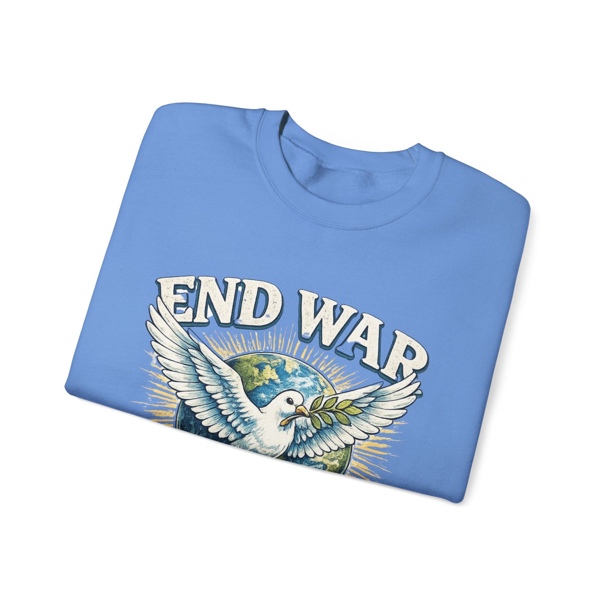 End War Spread Peace Vintage Dove Sweatshirt – Unisex Classic Crewneck - JennyCool