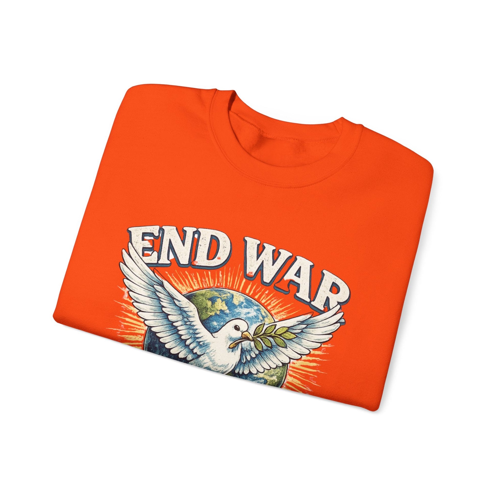 End War Spread Peace Vintage Dove Sweatshirt – Unisex Classic Crewneck - JennyCool