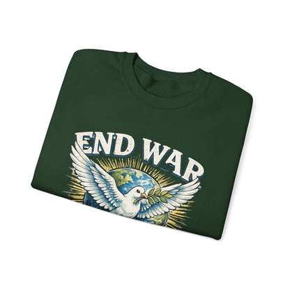 End War Spread Peace Vintage Dove Sweatshirt – Unisex Classic Crewneck - JennyCool