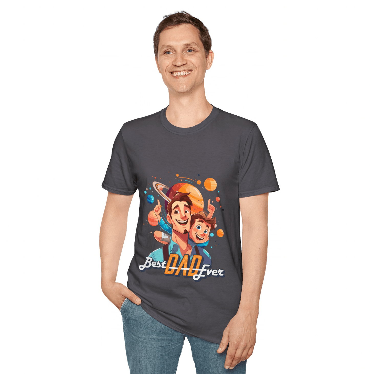 Fathers Day Softstyle T-Shirt, Gift for dad - JennyCool
