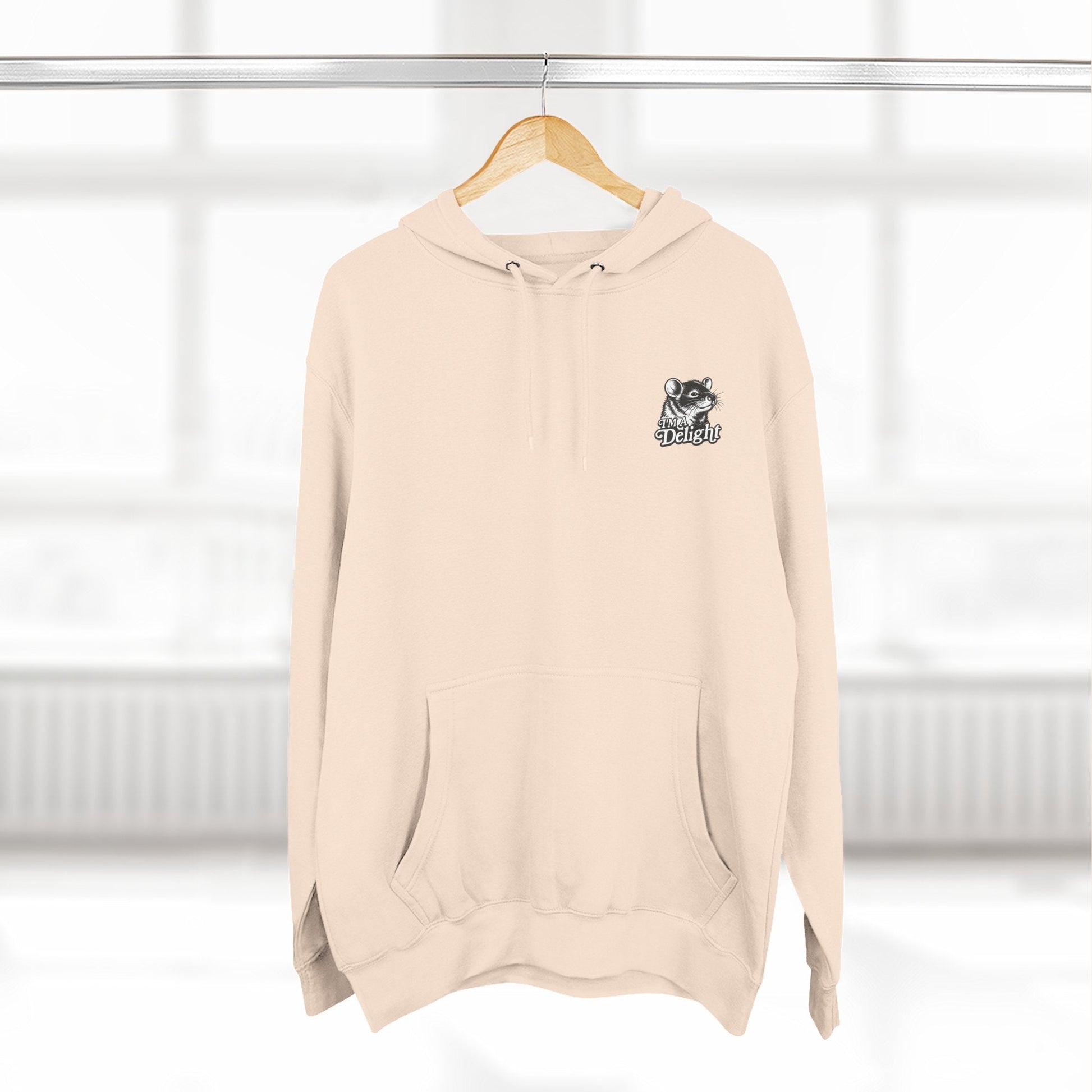 First Of All I’m A Delight Graphic Sweatshirt – Front & Back Rat Design Crewneck - JennyCool
