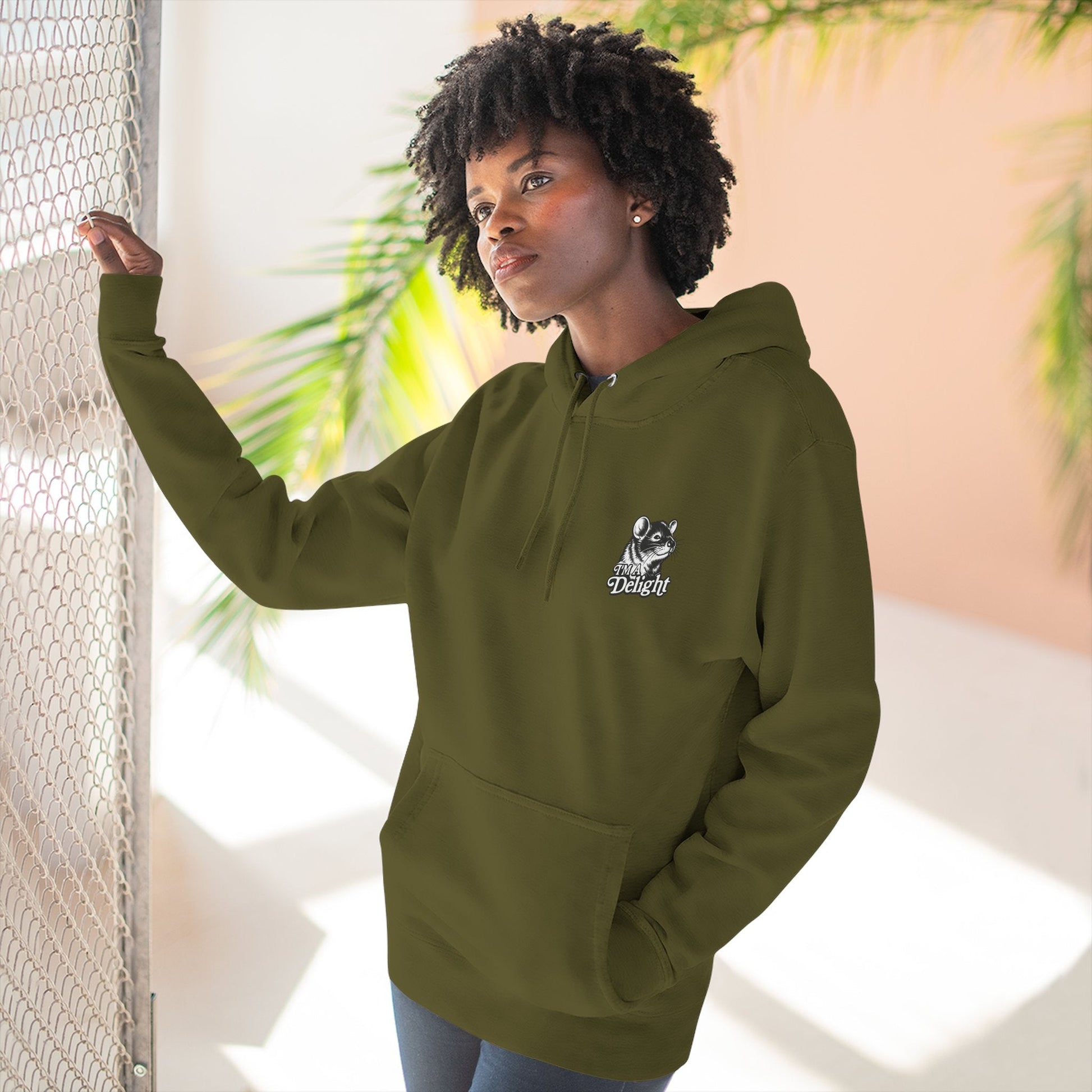 First Of All I’m A Delight Graphic Sweatshirt – Front & Back Rat Design Crewneck - JennyCool