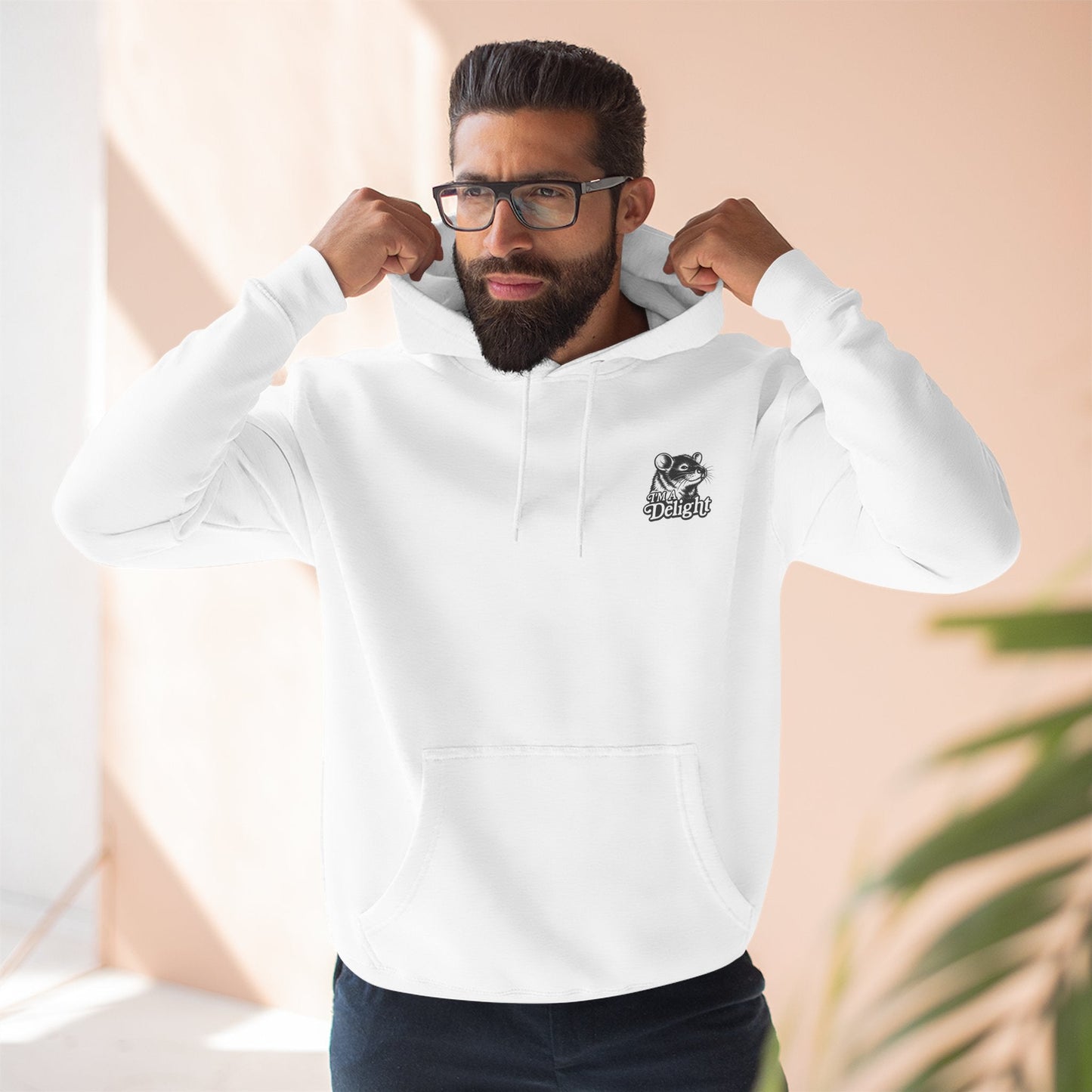 First Of All I’m A Delight Graphic Sweatshirt – Front & Back Rat Design Crewneck - JennyCool