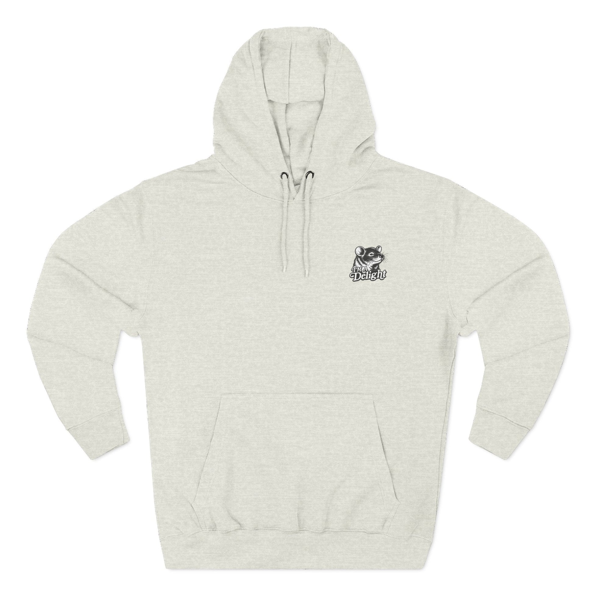 First Of All I’m A Delight Graphic Sweatshirt – Front & Back Rat Design Crewneck - JennyCool