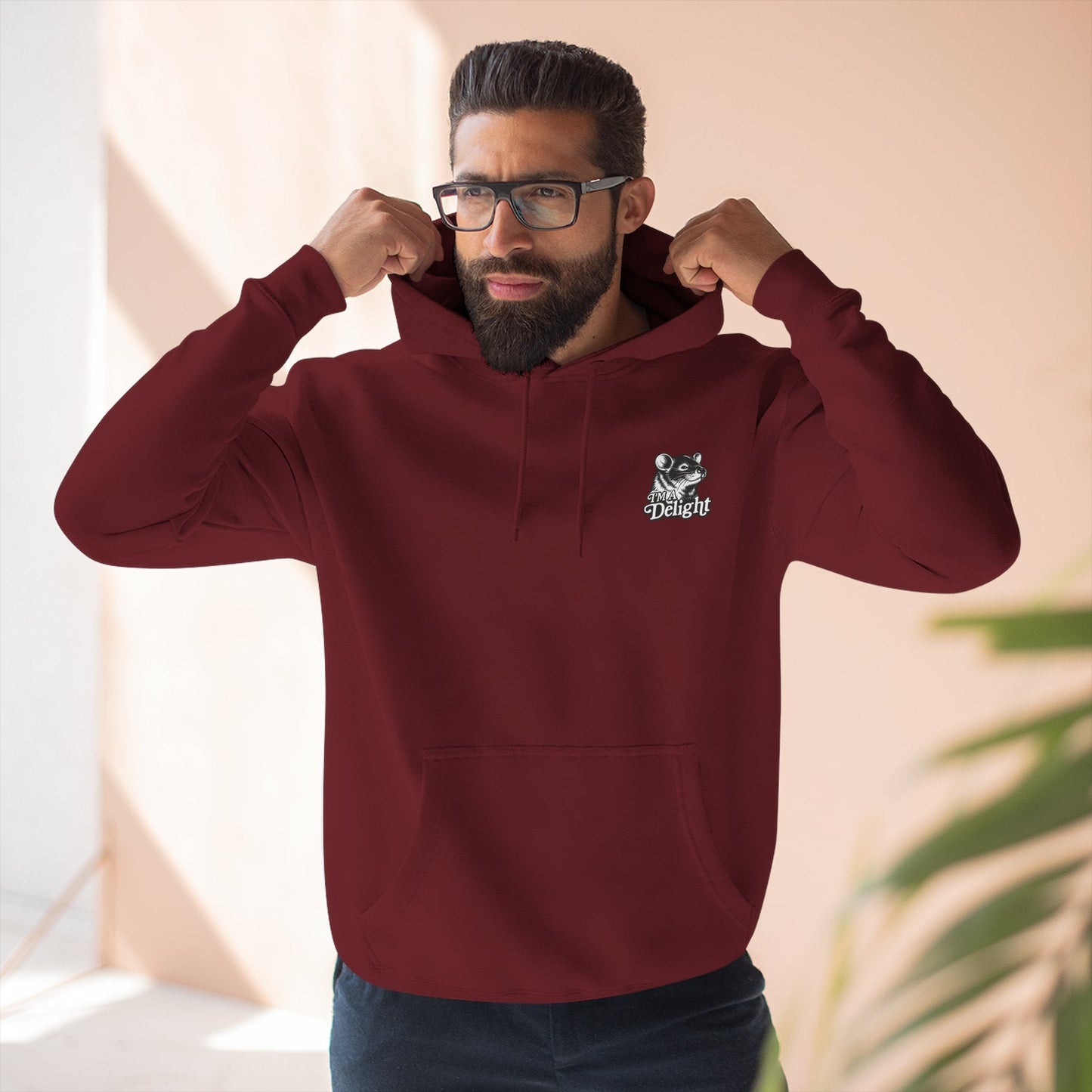 First Of All I’m A Delight Graphic Sweatshirt – Front & Back Rat Design Crewneck - JennyCool