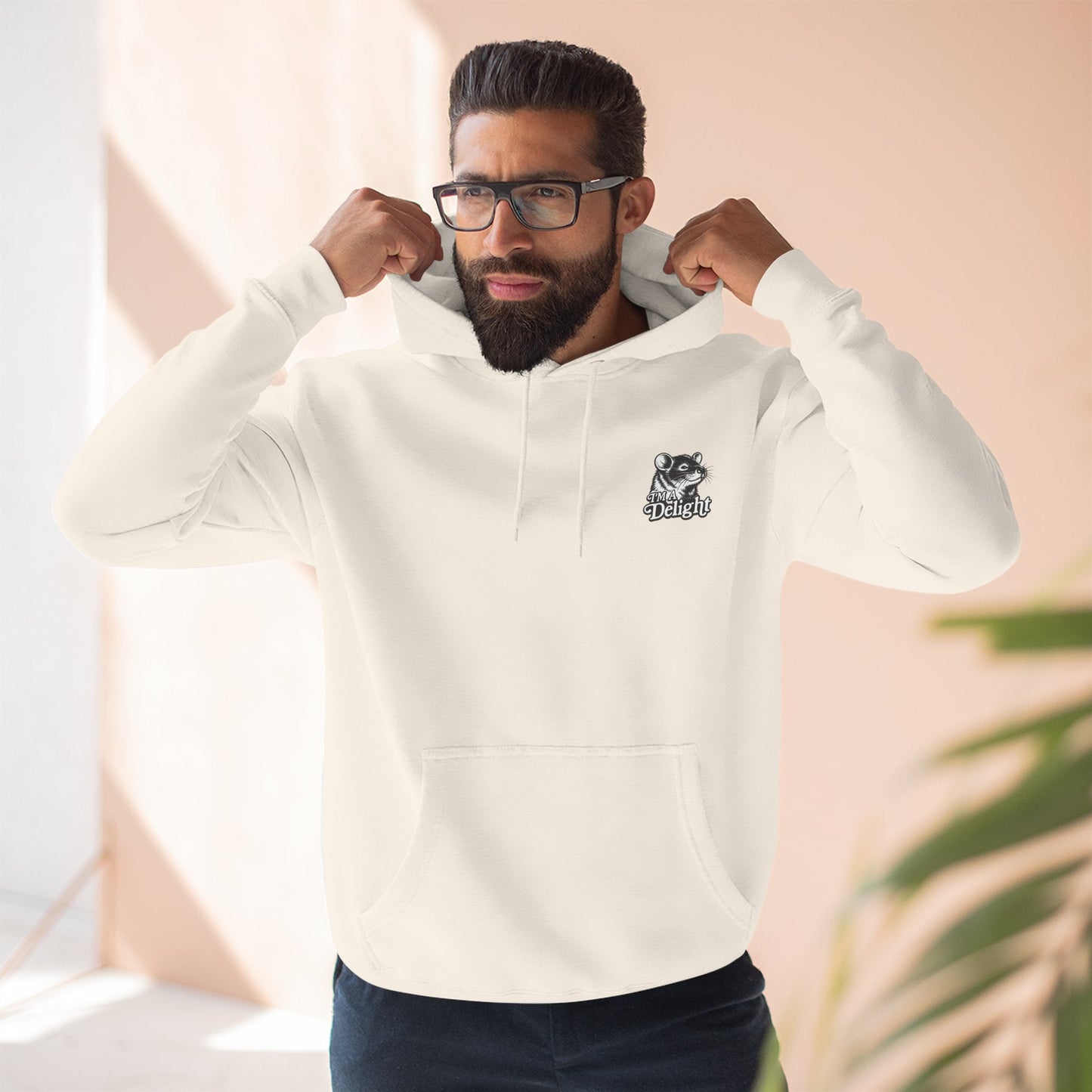 First Of All I’m A Delight Graphic Sweatshirt – Front & Back Rat Design Crewneck - JennyCool