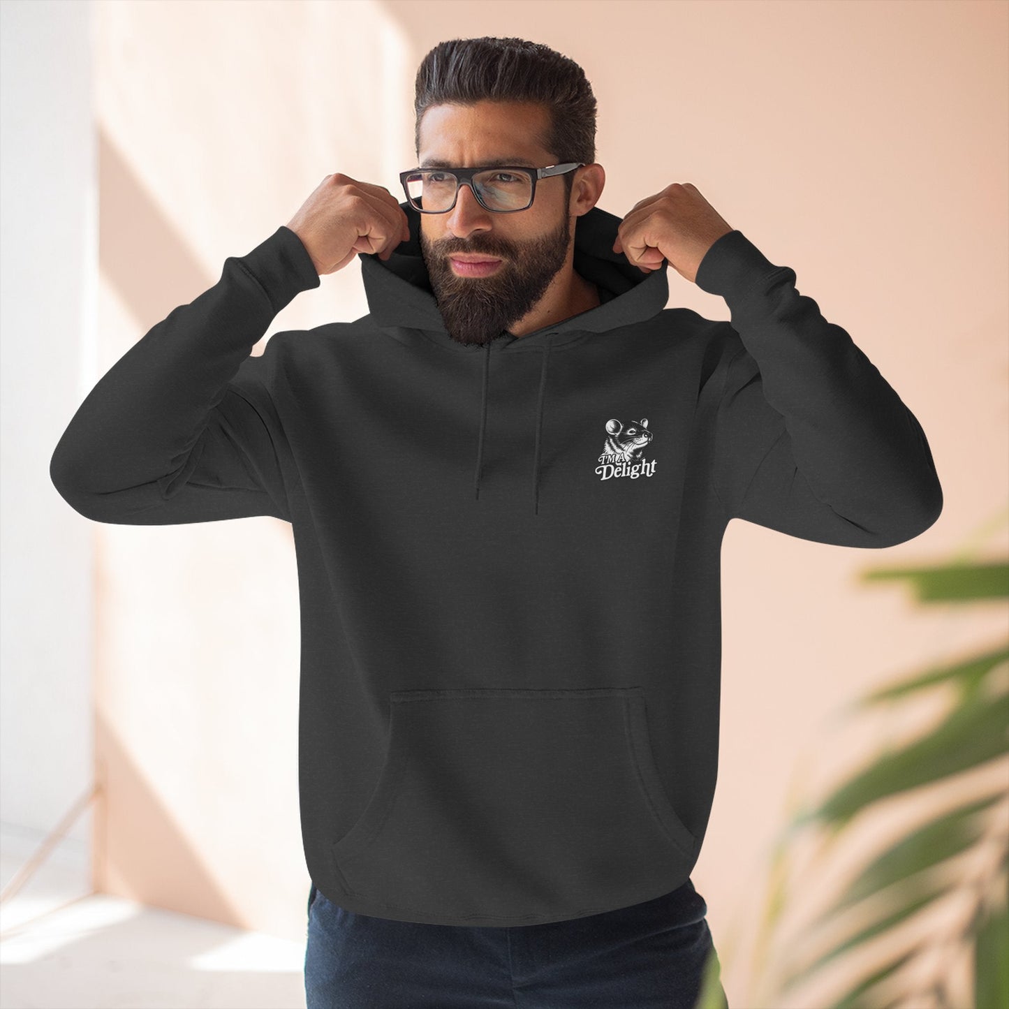 First Of All I’m A Delight Graphic Sweatshirt – Front & Back Rat Design Crewneck - JennyCool