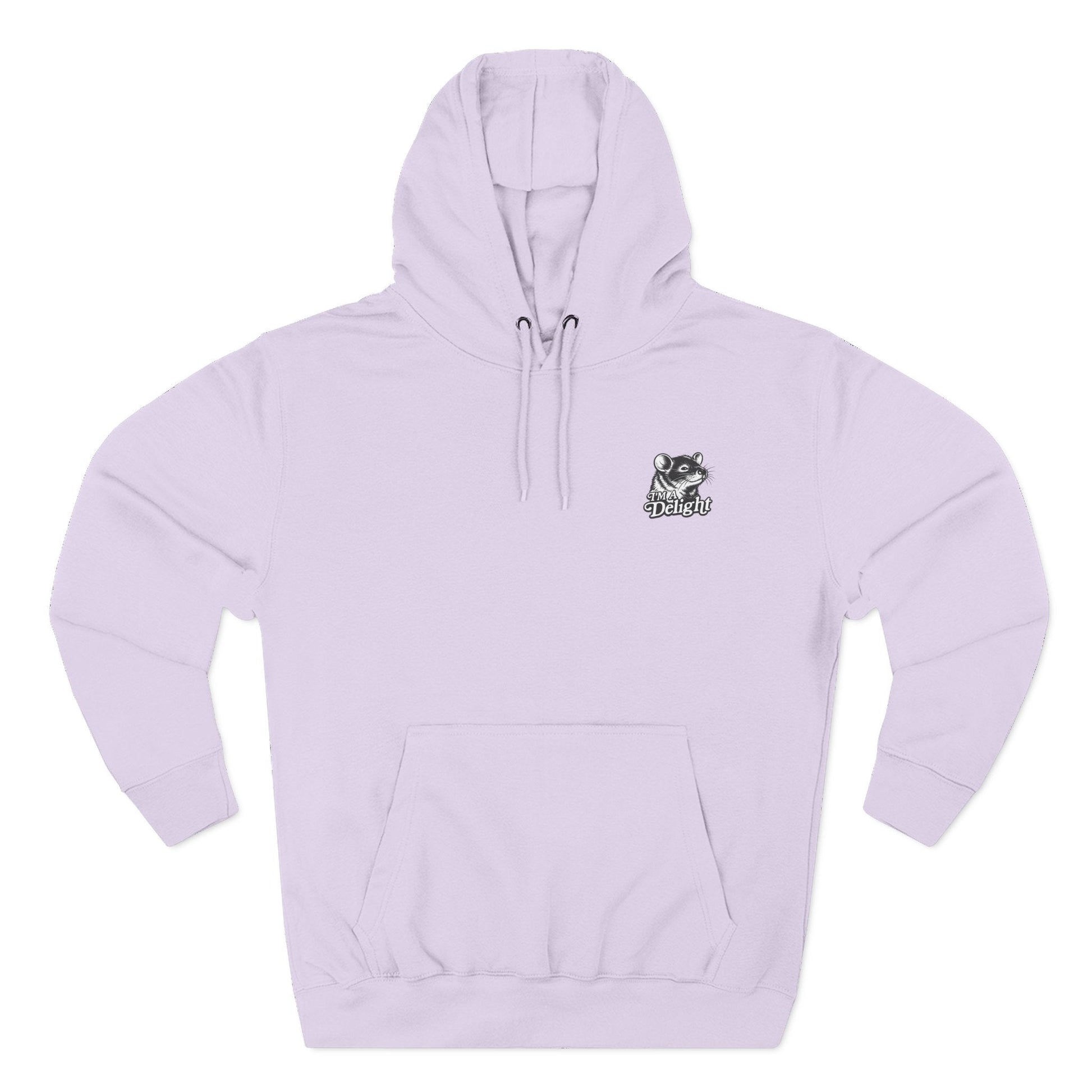 First Of All I’m A Delight Graphic Sweatshirt – Front & Back Rat Design Crewneck - JennyCool