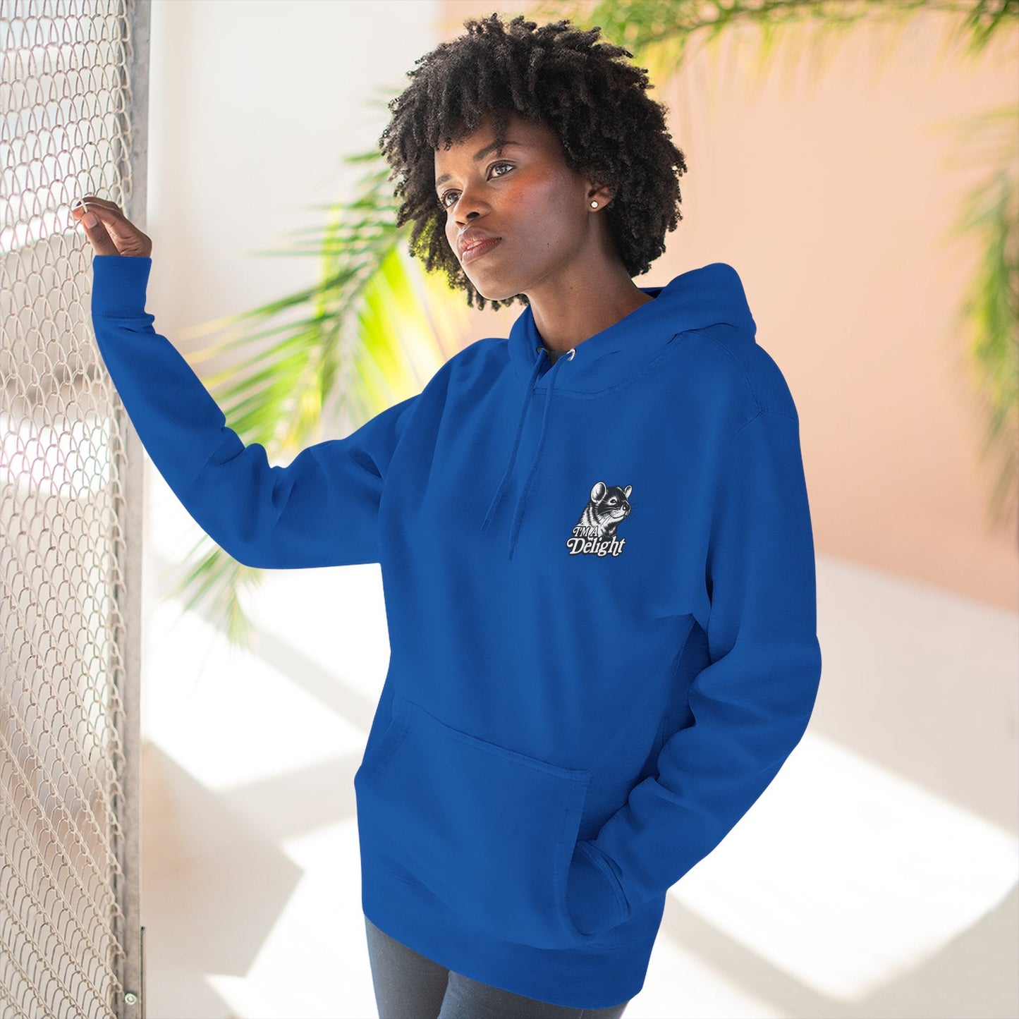 First Of All I’m A Delight Graphic Sweatshirt – Front & Back Rat Design Crewneck - JennyCool