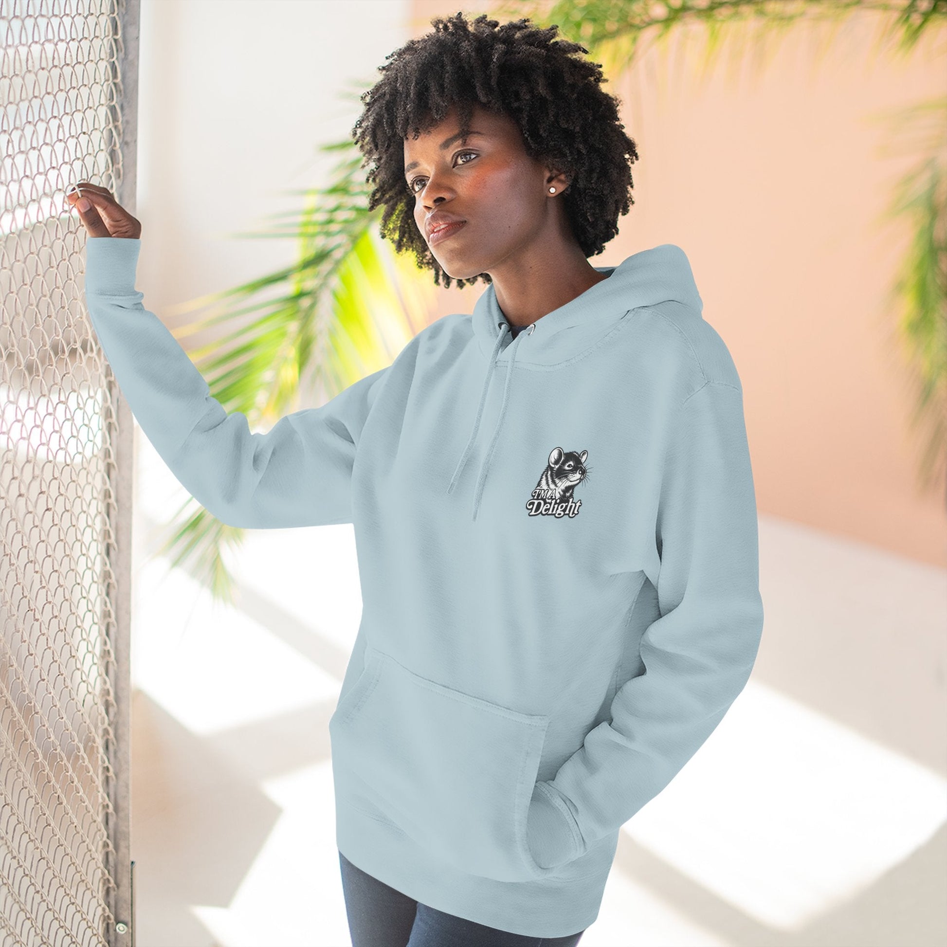 First Of All I’m A Delight Graphic Sweatshirt – Front & Back Rat Design Crewneck - JennyCool