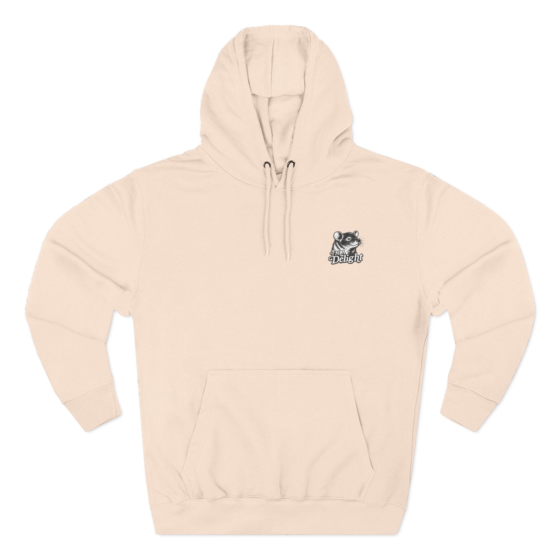 First Of All I’m A Delight Graphic Sweatshirt – Front & Back Rat Design Crewneck - JennyCool