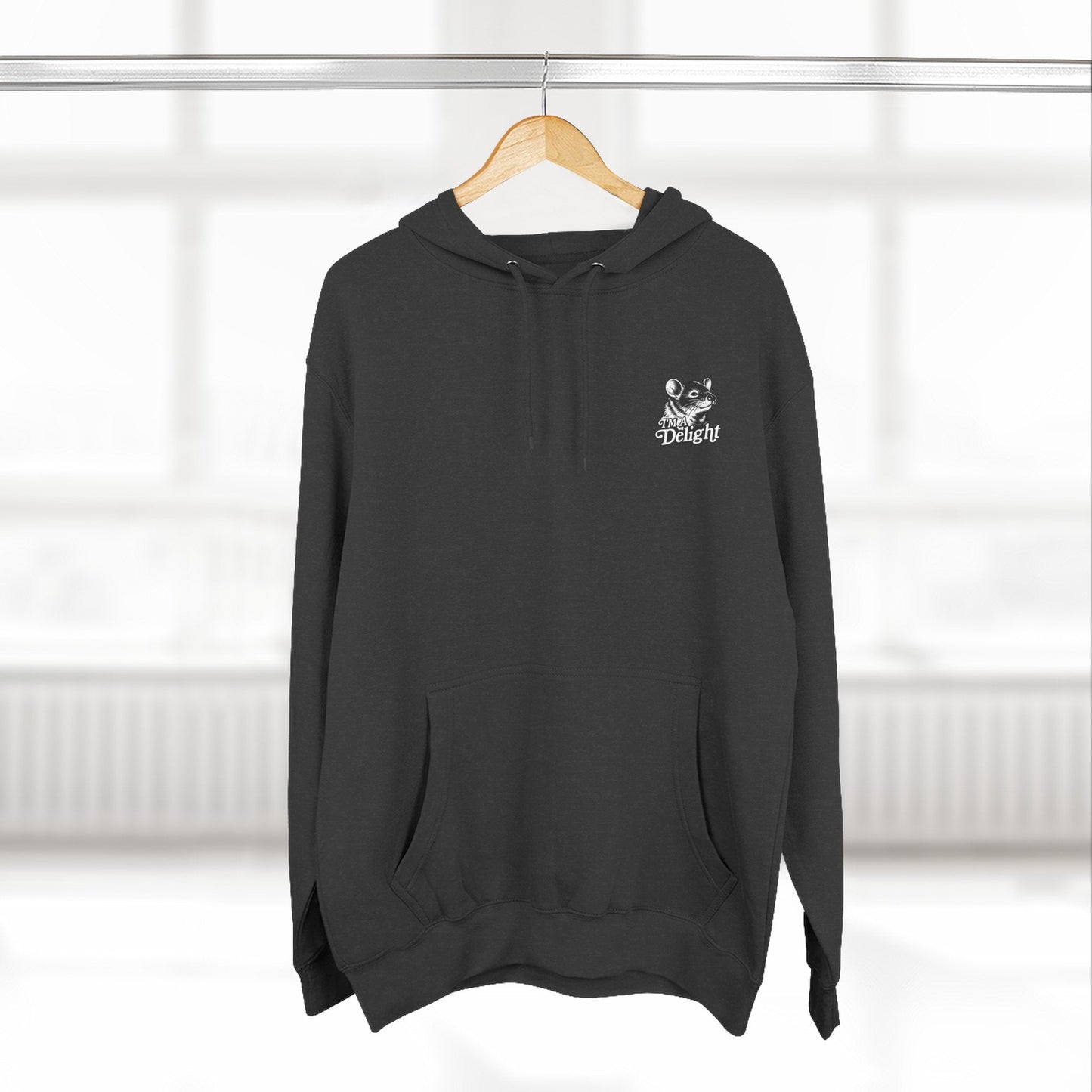 First Of All I’m A Delight Graphic Sweatshirt – Front & Back Rat Design Crewneck - JennyCool