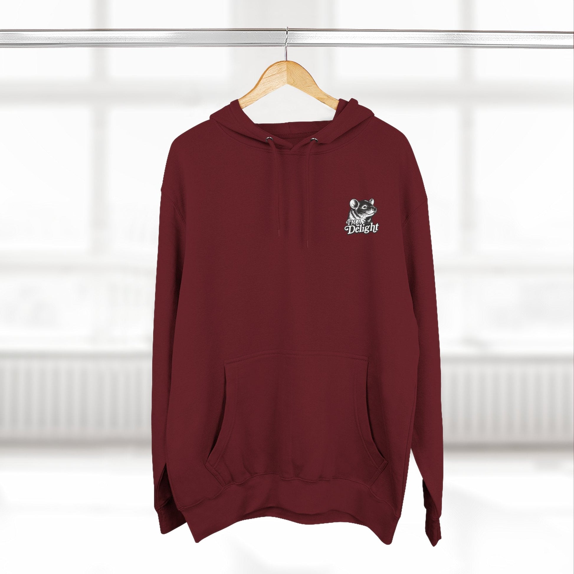 First Of All I’m A Delight Graphic Sweatshirt – Front & Back Rat Design Crewneck - JennyCool