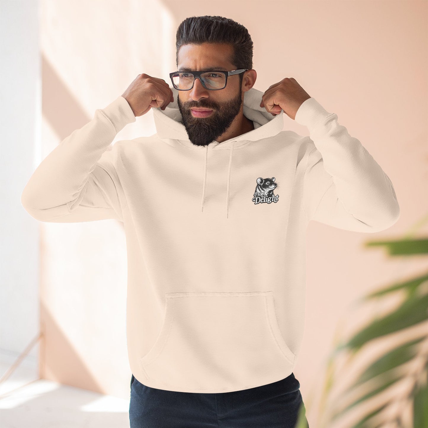 First Of All I’m A Delight Graphic Sweatshirt – Front & Back Rat Design Crewneck - JennyCool
