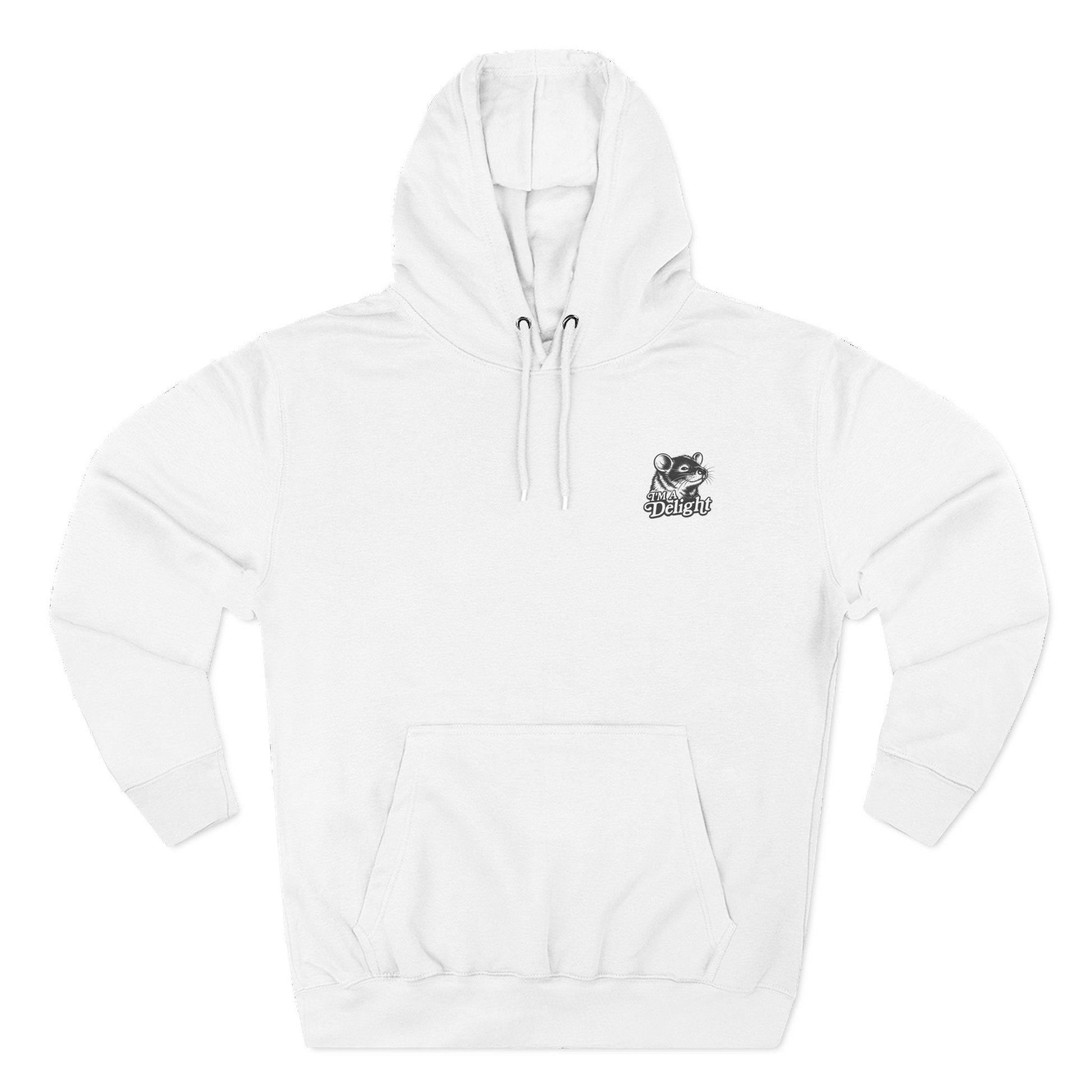 First Of All I’m A Delight Graphic Sweatshirt – Front & Back Rat Design Crewneck - JennyCool