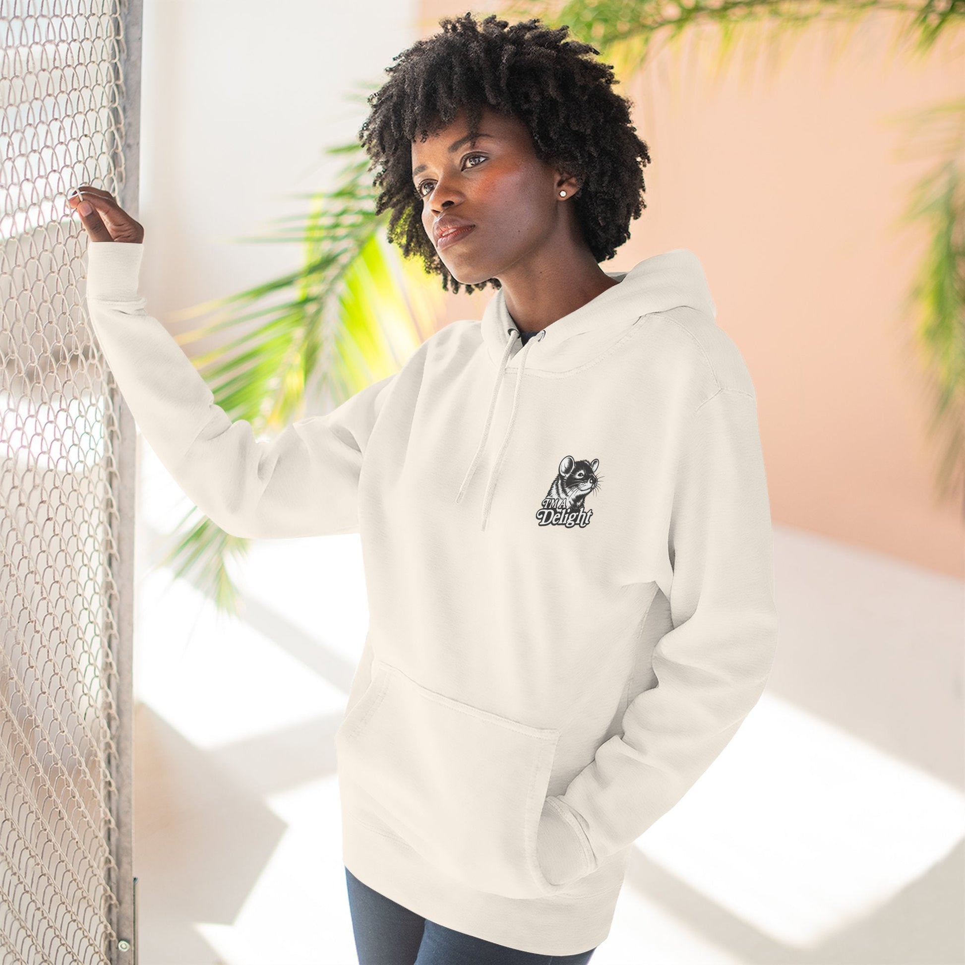 First Of All I’m A Delight Graphic Sweatshirt – Front & Back Rat Design Crewneck - JennyCool