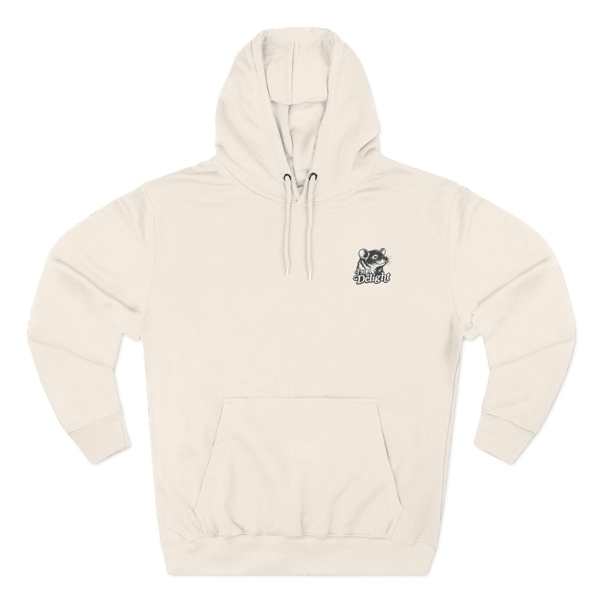 First Of All I’m A Delight Graphic Sweatshirt – Front & Back Rat Design Crewneck - JennyCool