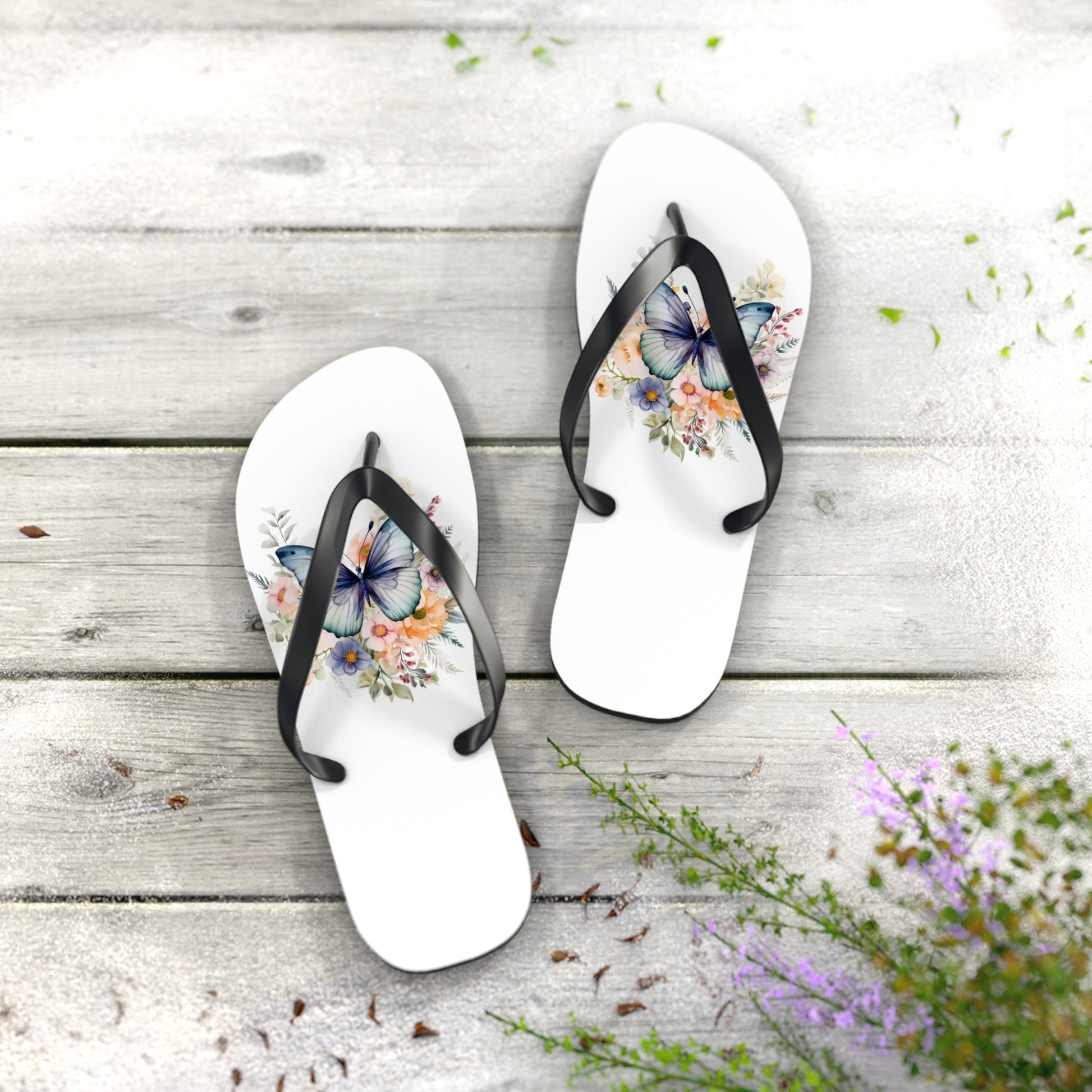 Flip Flops with Butterfly Design - JennyCool
