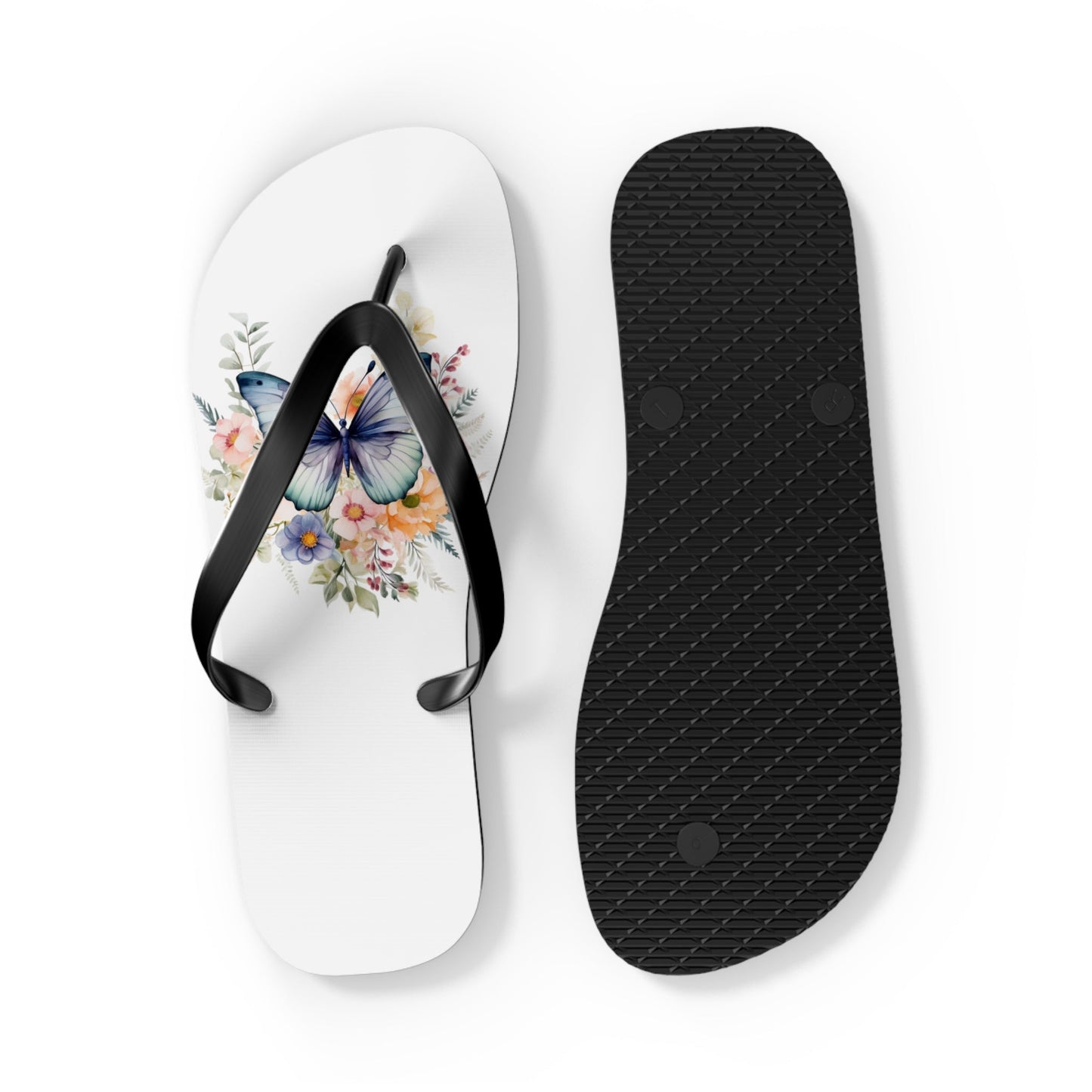 Flip Flops with Butterfly Design - JennyCool