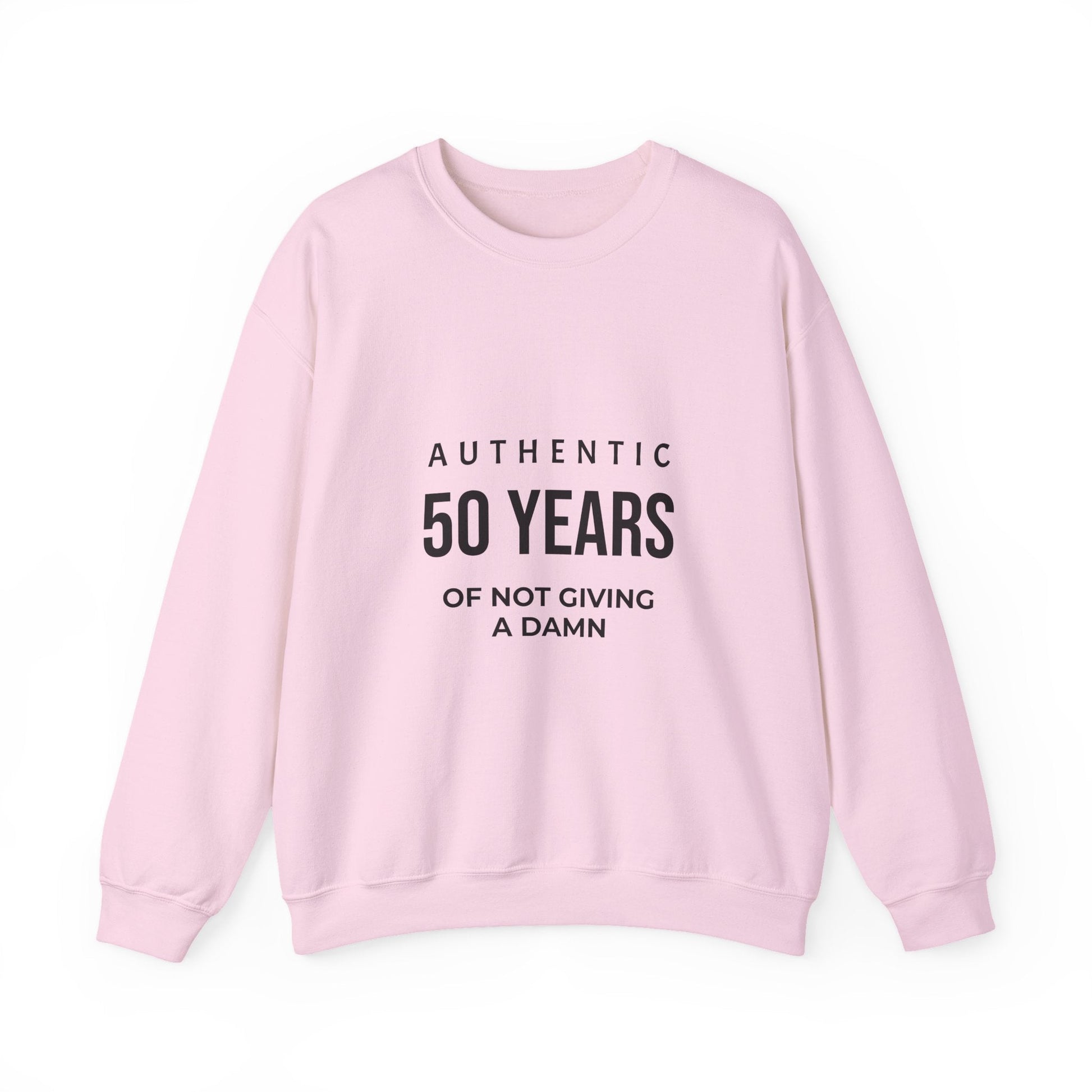 Funny 50th Birthday Crewneck - 50 Years of Not Giving a Damn Sweatshirt - JennyCool